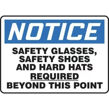 Accuform OSHA NOTICE SAFETY SIGN SAFETY MPPE829VS MPPE829VS